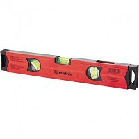 Уровень алюминиевый магнитный Matrix, 800 мм, фрезерованный, 3 глазка (1 зеркальный), усиленный  картинка